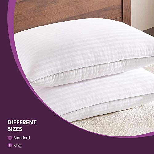 Set 4 Almohadas estándar con material alternativo de plumón miniatura 4