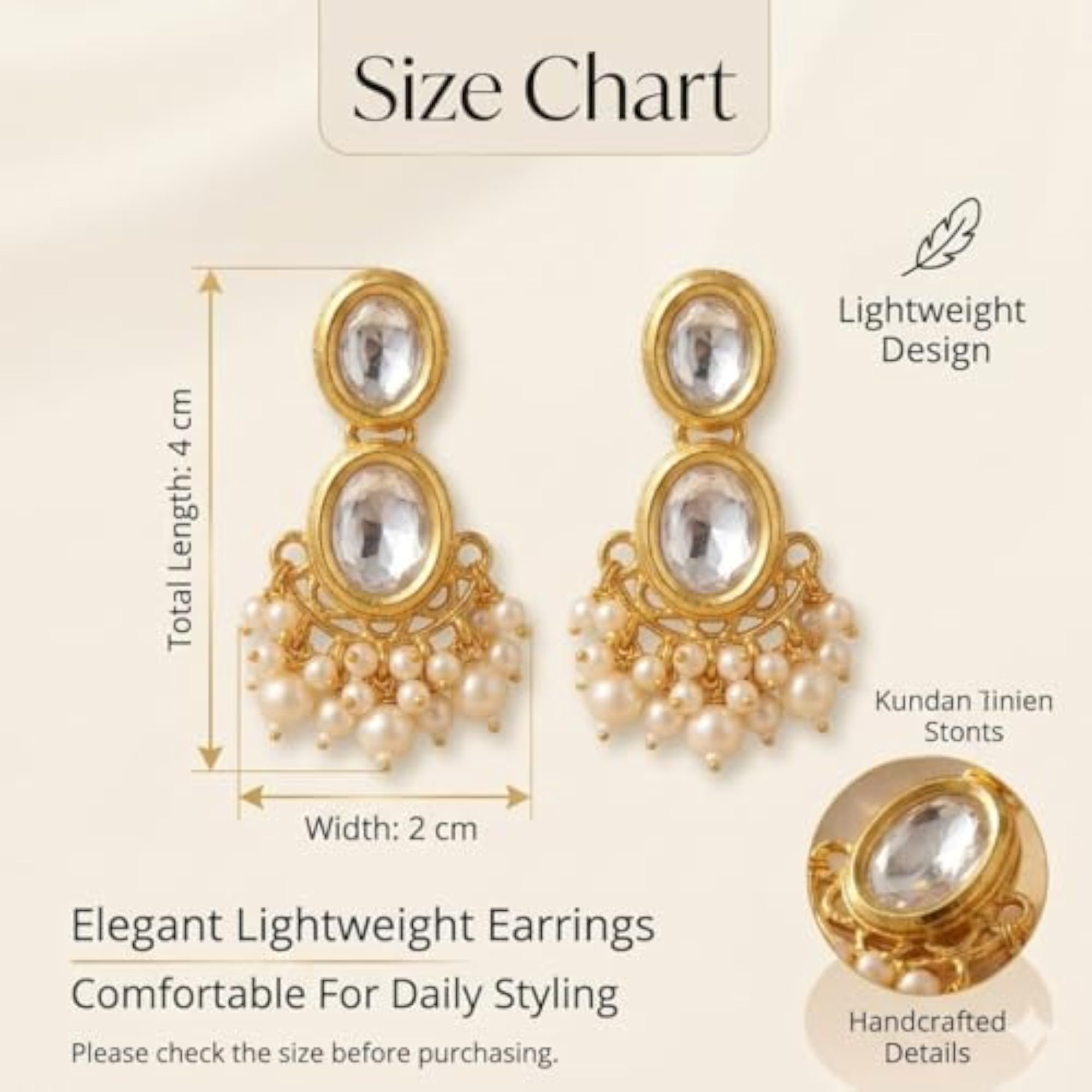 Women's Pearl and Crystal Stud Earrings, Elegant Ear Jacket Style