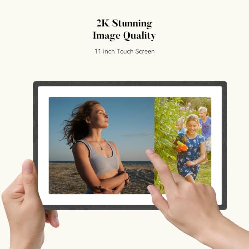 Image of Pexar VivKeep Pro 11 inch 2K Digital Picture Frame, WiFi, No Subscription Fee