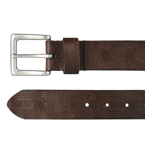 Image of Lucky Brand Men's Genuine Leather Belt | Classic | Casual | Everyday | Western | American Heritage | Metal Buckle