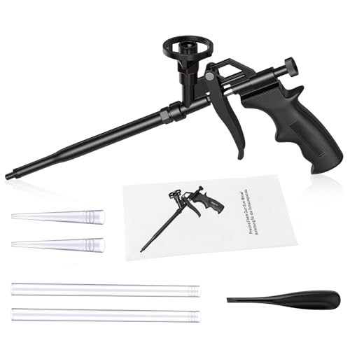 Miniatura 6 de Pistola De Espuma De Poliuretano, Preciva Pistola De Espuma De Poliuretano Autolimpiante, Pistola De Espuma Expansiva Pu Profesional De Teflón Sin Detergente Necesario Para Calafateo Rellenar Sellado