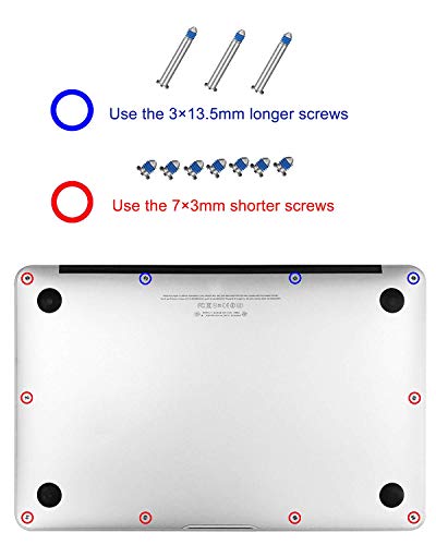 bella.de Bottom Case Rubber and Screws Set + Screwdriver for Apple MacBook Pro A1278 A1286 A1297 13 15 17 inch - Image 7