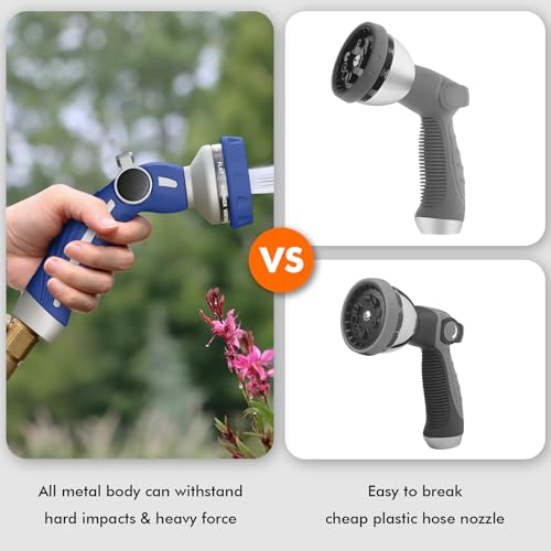 Image of RESTMO Hose Nozzle Heavy Duty, Metal Water Hose Sprayer for Garden