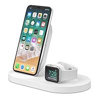 Belkin BoostUp Dock di Ricarica Wireless per iPhone + Apple Watch con Porta USB-A (Ricarica Wireless...