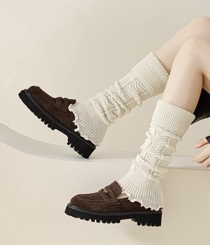 Image of Knitted Leg Warmers,womens leg warmers,Socks Long Yoga Ankle Warmers Women's Wool Warm Boot Socks