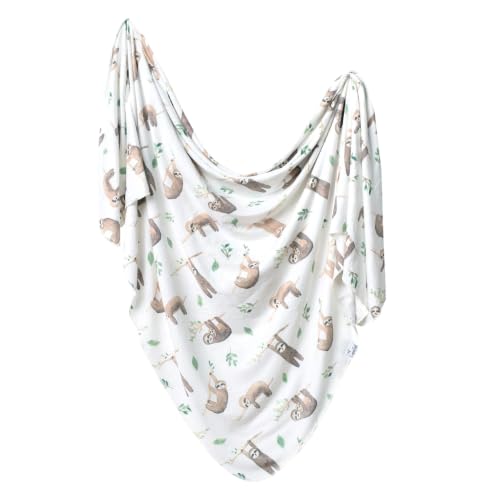 Image of Copper Pearl Swaddle Blankets for Newborns | Soft Stretchy Receiving Blankets for Boys and Girls | Large 46 x 46 Inch Baby Blankets | Lightweight and Breathable Swaddles | Noah