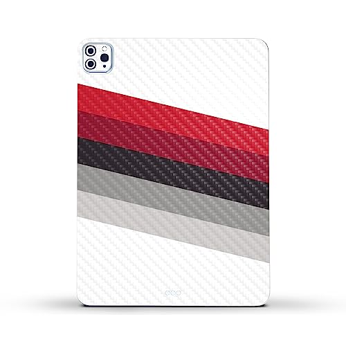 Image of MightySkins Carbon Fiber Skin Compatible with Apple iPad Pro 11 inch M2 4th Gen (2022) Full Wrap Kit - Slant Stripes | Protective, Durable Textured Carbon Fiber Finish | Easy to Apply | Made in The USA
