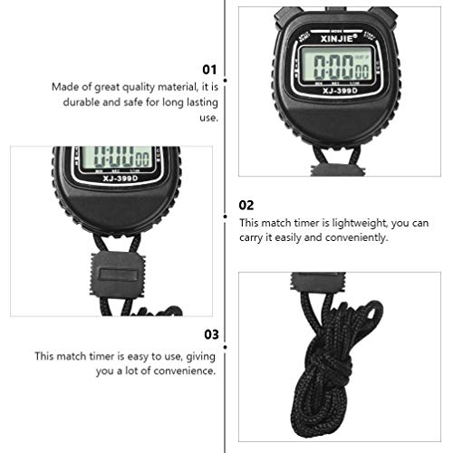 FAVOMOTO Jogo Digital Cronômetro Eletrônico À Prova D' Água Estudante Profissional Cronômetro Espor