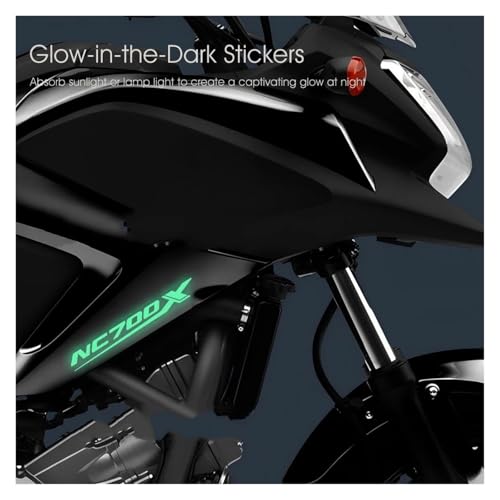 Autocollant réfléchissant fluorescent NC700X moto 700X or - 5