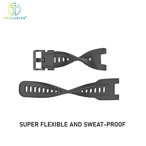 Image of T TECLUSIVE Soft Silicone Strap Band Compatible with Amazfit T-Rex /Amazfit Trex Pro | Adjustable Silicone Rubber Band with Installation Tools for T Rex Pro (Grey)