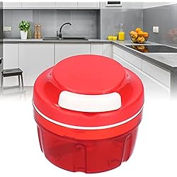 Maquina Manual Para Picar Verduras Picadora Manual, Trituradora Cortadora de Verduras con Cordón para el Hogar, Procesador de Alimentos Manual Batidora de Verduras Máquina para Picar Verduras, Cebollas, Ajo,