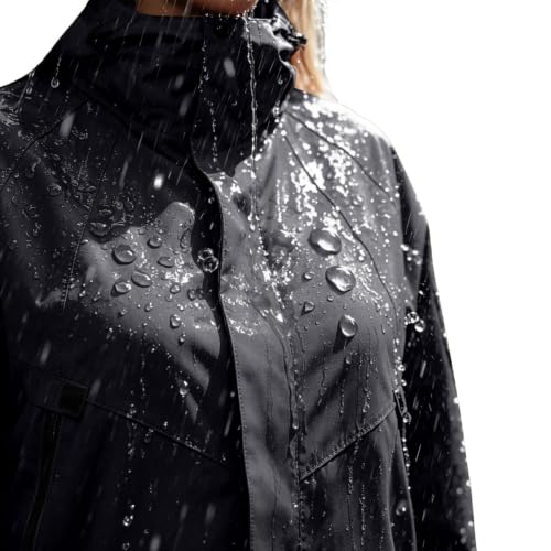 Windbreaker Jacket Women Lightweight Rain Coat Hooded Hiking Jacket - image 4