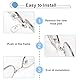 Deepton 15 Paar Nasenpads Brille, Brille Nasenpads Silikon, Rutschfeste Brillenpads, Transparent Nasenpolster, Brillenzubehör mit Werkzeug und Aufbewahrungsbox, für Brillen, Sonnenbrillen