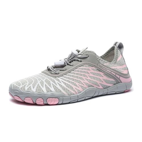 Image of Hiking Barefoot Shoes for Women Men Breathable & Non-Slip Athletic Barefoot Wide Toe Water Shoes Lightweight Perfect for Walking,Running,and Swimming