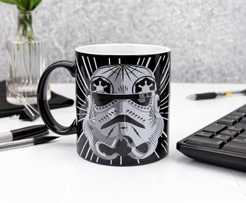 Taza de cerámica Star Wars Darth Vader y Stormtrooper 20 oz miniatura 5