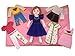 Pockets of Learning Dress-Up Press 'n Dress Doll Set with Carry Case and Effortless Press-On Outfits Fabric Costume Outfit Pretend Play Toy Set | Enhance Your Child's Dress Up Experience