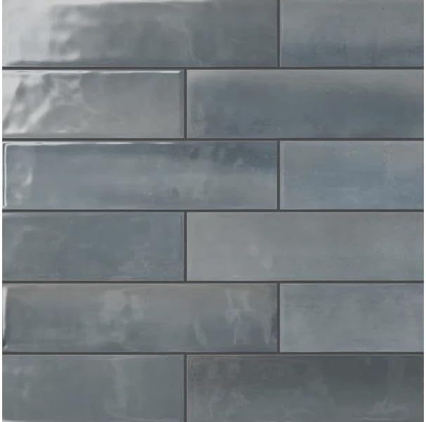 Crossroads 4 in. x 16 in. Ceramic Undulated Wall Tile (14.60 Sq. Ft. / Case) (Sage Green)