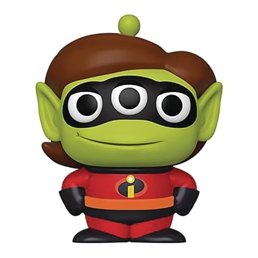 Funko- Pop Disney: Pixar-Alien as Elastigirl Anniversary Figura Coleccionable, Solid, Multicolor, Standard (49602)