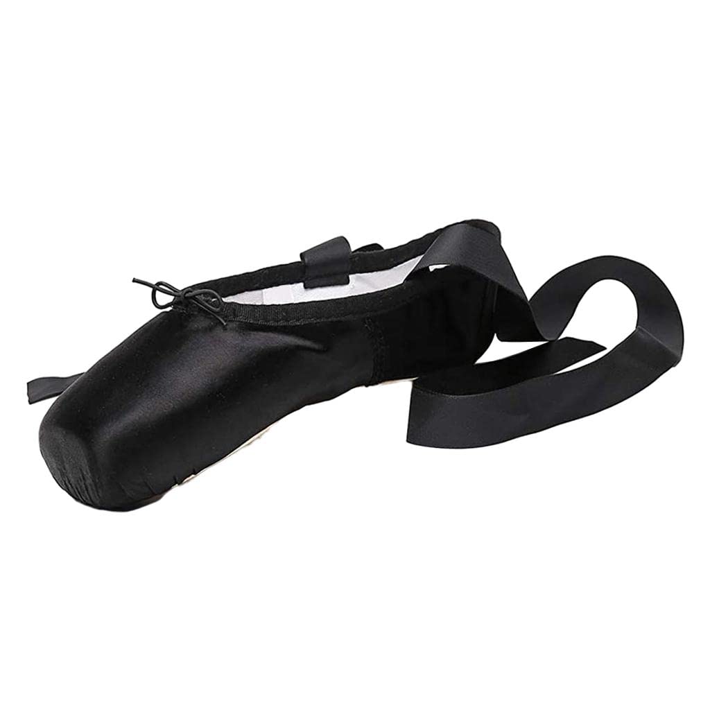 Ballet Shoes Professional Dance Shoes Adult Pointe Slippers Lace Up 34-43 Black 39|Dancewear|Dance Shoes|Ballet
