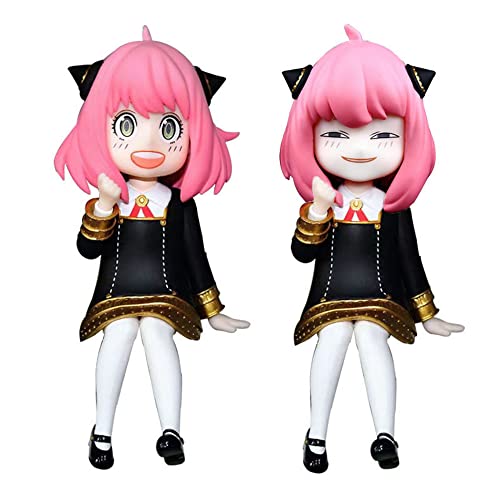 Bhiysue Spyxfamily Anime Anya Forger Figure Car Dashboard Doll Figurine Home Decoration Ornaments Action Figure Model Toy (Anya Sitting) #TOP24