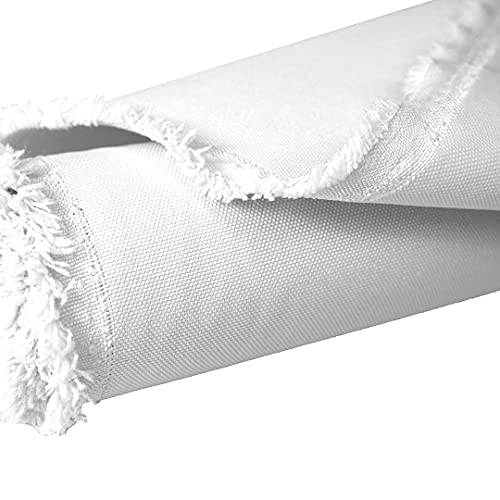 Mybecca TD- SNO Canvas Marine Fabric 600 Denier Indoor/Outdoor White 1 Yard (36 Inch X 56")(Cut Separate thumb #3