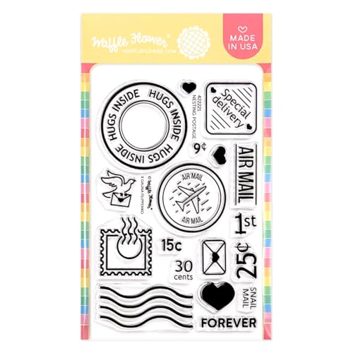 Nesting Postage Collage Stamp Set