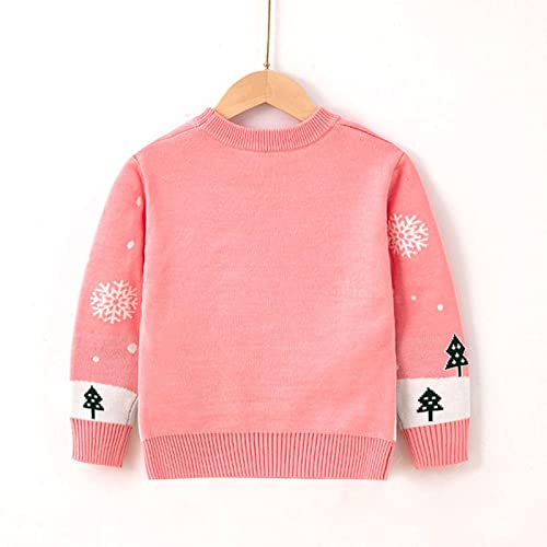 Boys Girls Christmas Knit Pullover Tops Long Sleeve Crewneck 𝗘𝗹k Sweater Winter Warm Breathable Swetshirt3