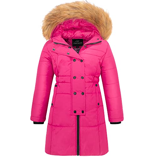 Image of FARVALUE Women's Winter Coat Thicken Puffer Coat Warm Jacket with Removable Fur Hood