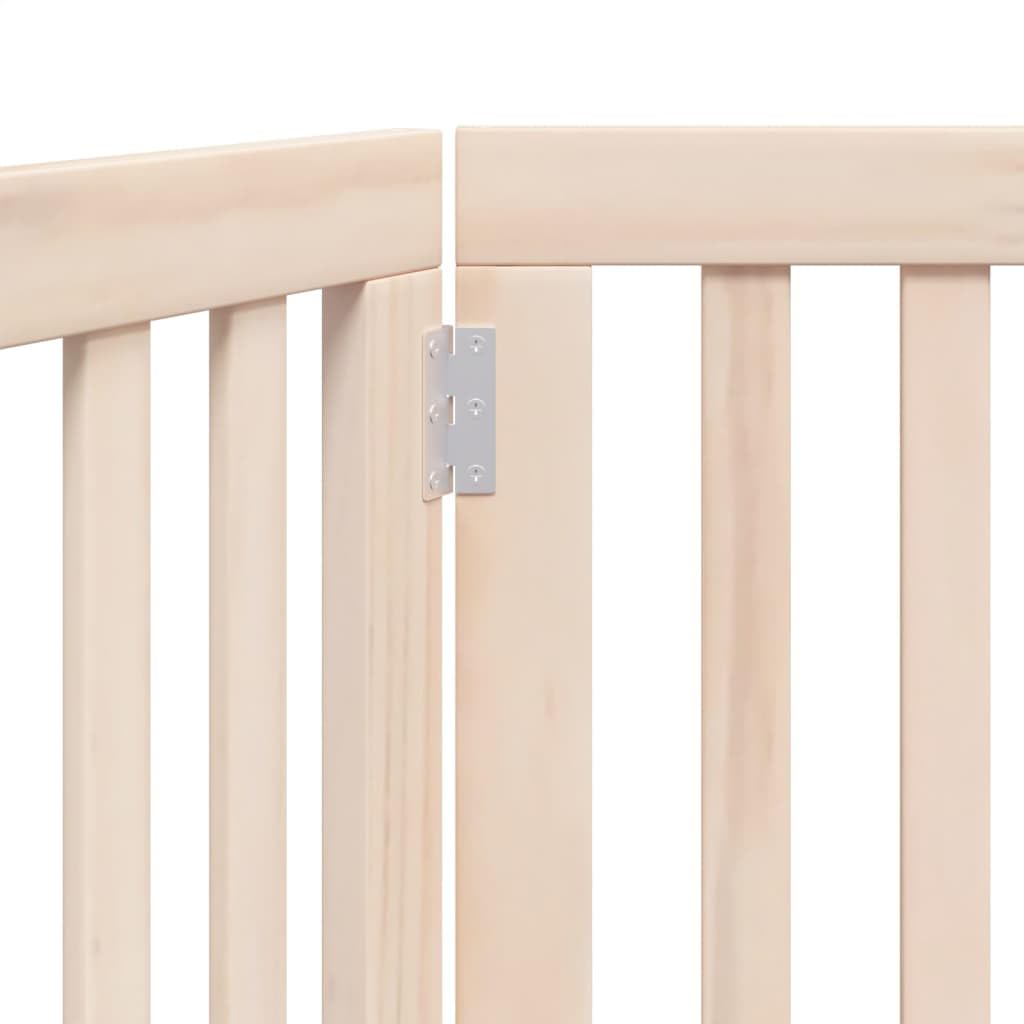 vidaXL Cancello per Cani Pieghevole 2 Pannelli 160 cm Legno di Pioppo, cancello per animali domestici, cancello di sicurezza per cani, cancello per cuccioli per scale