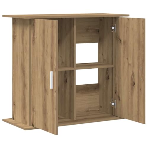 vidaXL Aquariumständer Artisan-Eiche 81x36x73 cm Holzwerkstoff, Aquarienschrank, Aquarienunterschrank, Aquarienständer, Aquariumunterschrank