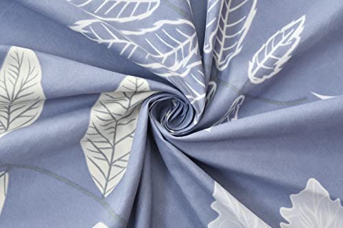 Image of HOMEKART Prime Collection Microfiber Double Bed Bedsheet with 2 Pillow Covers | Soft, Wrinkle-Free & Breathable | 164 TC Floral Printed Bed Sheet Set (Blue, 90x88 Inches)