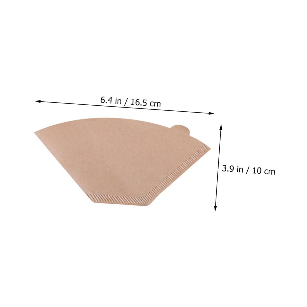 POPETPOP 100Pcs Disposable Coffee Filter Cones Unbleached Espresso Filters for Drip Coffee Makers Fast Filtering Preserves Flavor for Single Cup Brewing