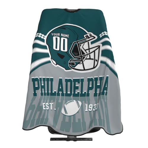 Custom Barber Cape,Personalized Football Style Hair Capes,Salon Cape Hair Cutting Cape Customized...