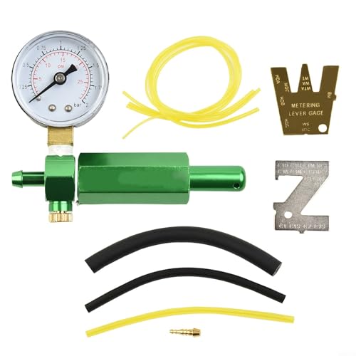 Kit de medidor de presión de detector de fugas de carburador para 705-020 57-21 sustituye a PG-2 para Tillotson 243-504 con 4 líneas de combustible rango 0-29psi para motores de 2 ciclos