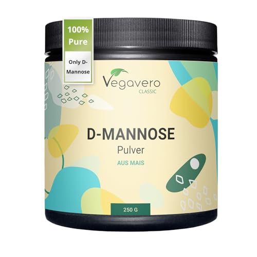 Vegavero Pure D-Mannose Powder 250 g | 4 Months Supply | 2000 mg per Day | NO Additives | 100% Naturally Sourced | Urinary Tract Infection | Vegan
