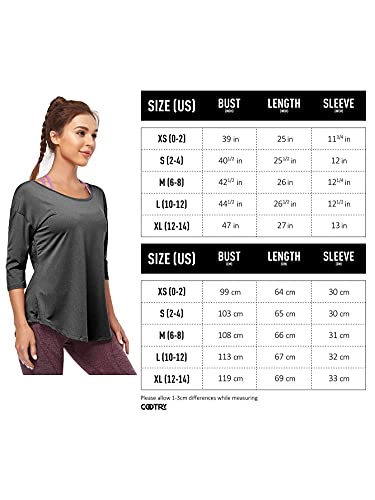 COOTRY Sportshirt voor dames met mesh mesh naden sportshirt losse functioneel shirt bovenstuk ademend casual yoga gym loopshirt - Image 7
