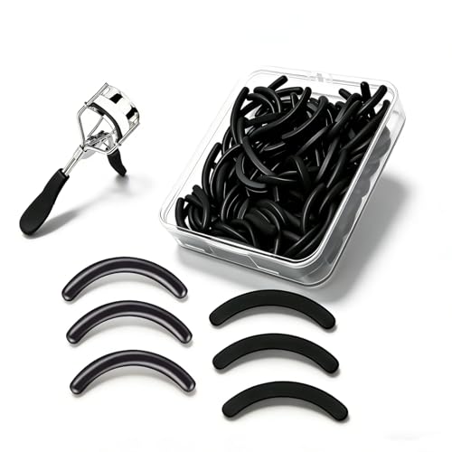 Compatible with Tweezerman Eyelash Curler Refills 30 Pcs Eyelash Curler Refills Silicone Replacement Pads for Better Curling and Comfort.