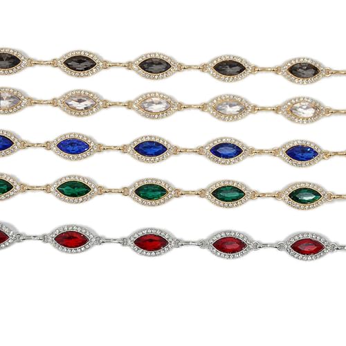 Belly Chain Inlaid Gemstone Waist Chain Casual Decoration Women's Skirt Pants Chain Suitable for Wedding Party Accessories Jewelry Waist Chain2