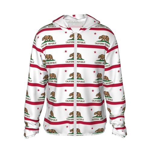 Sweat à capuche manches longues veste zippée Californie homme femme