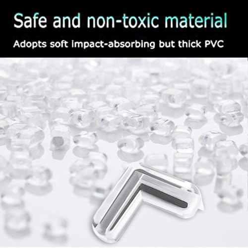 Image of Safety Corner Protectors Guards, 8 pcs Baby Proofing Safety Corner Clear Furniture Table Corner Protection, Kids Soft Table Corner Protectors for Child for Furniture Against Sharp Corners