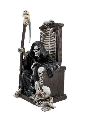 Figura decorativa Grim Reaper 10 pulgadas estilo gótico miniatura 3