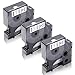 Xemax Compatible Ruban Dymo 45013s Remplacement pour Dymo S0720530 S0720530s 45013 45013s 12mm Noir sur Blanc Cassette pour Dymo LabelManager 160 220P 280 PnP 420P 500TS, LabelPoint 100 150, Lot de 3