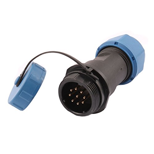 Conector Adaptador Aviation SP1711/P 9 Pines Azul Negro miniatura 2