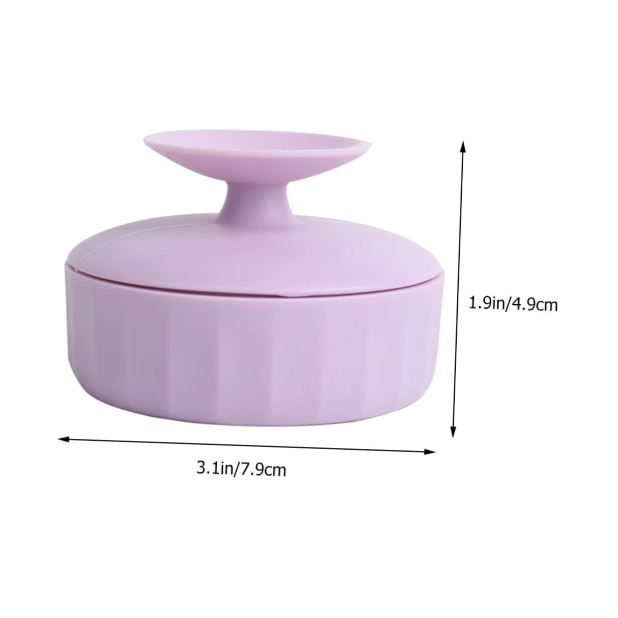 LIFKOME Makeup Brush Cleaning Box Makeup Brush Cleaning Bowl Brushes Cleaner Tool Cosmetic Brush Wash Cleaning Brush Makeup Accessories Silicone Makeup Mat Makeup Supply Violet