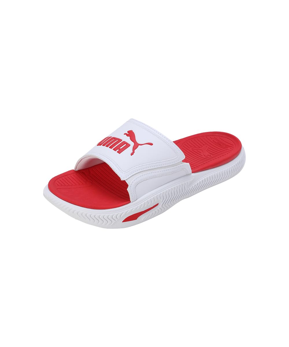 Puma Unisex-Adult SoftridePro Slide 24 White-For All Time Red Slide - 5 UK (39543204) (B0CT81PYG6) Amazon Price History, Amazon Price Tracker