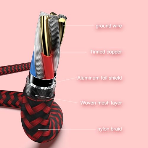 Cable Lightning para iPhone resistente que no se rompe en los extremos pack de 4 largos 5