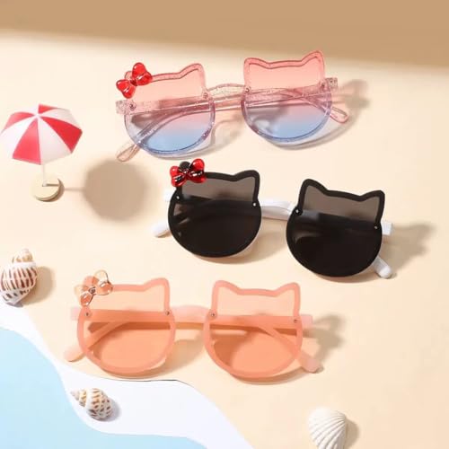 Kids Sunglasses Polarized UV Protection Lovely Pink Cat Girls Sunglasses Kitty Age 2-8 Baby Toddlers4