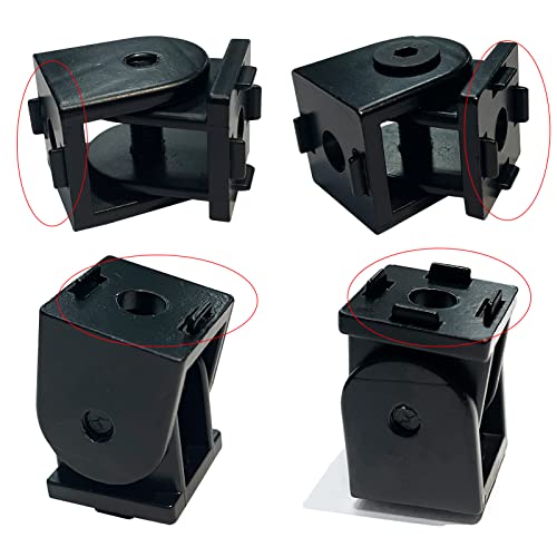 Image of 4 Sets Black 2020 Aluminum Extrusion Pivot Hinge Swivel Degree Angle Bracket with Handle for 20 Series 20 /20 2040 V T Slot Extruded Aluminum Profile Hardware Connector