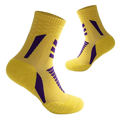 Meias Atlético, Andoer Meias atléticas antiderrapantes masculinas Meias esportivas de aderência para