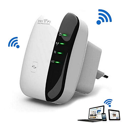 GULEHAY Extensor de Rango de repetidor de WiFi, Mini Amplificador de Extensor de WiFi de 300 Mbps, Amplificador de señal WiFi con Punto de Acceso Ap de 2,4 GHz con protección WPS